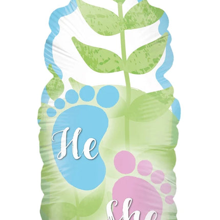 Gender Reveal Helium Balloon, Green Bottle, Empty, 78 cm