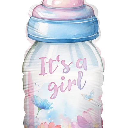 "It's a Girl" Helium Balloon Bottle, Empty, 78 cm