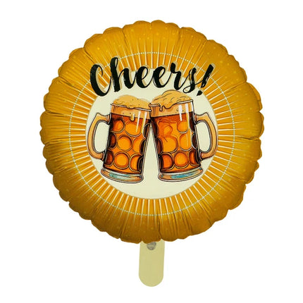 Orange Helium Balloon "Cheers" (Empty) 45 cm