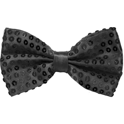 Black Bow with Glitter