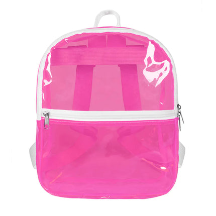 Clarity Backpack, Neon Pink (28 x 23 x 10 cm)