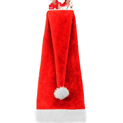 SANTA HAT PLUSH EXTRA LONG 125 CM
