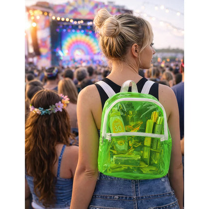Clarity Backpack, Neon Green (28 x 23 x 10 cm)