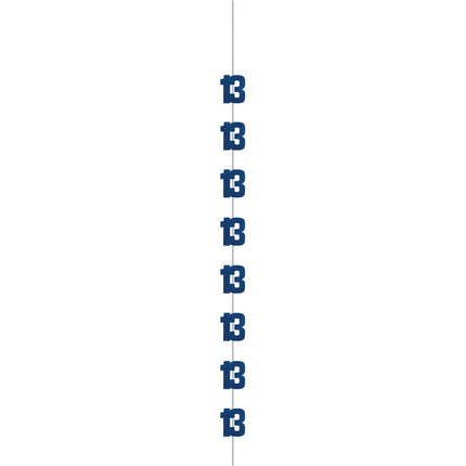 13 Jaar Hangdecoratie Blauw 1,52m van Unique koop je bij Partywinkel