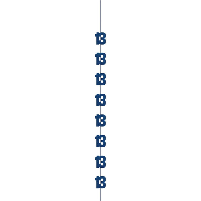13 Jaar Hangdecoratie Blauw 1,52m van Unique koop je bij Partywinkel