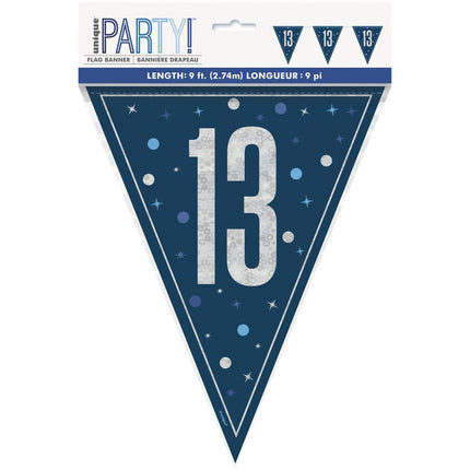 13 Jaar Slinger Blauw 2,5m van Unique koop je bij Partywinkel