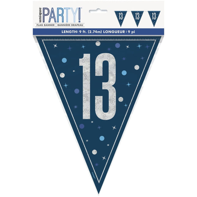 13 Jaar Slinger Blauw 2,5m van Unique koop je bij Partywinkel