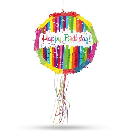 Happy Birthday Colored Piñata