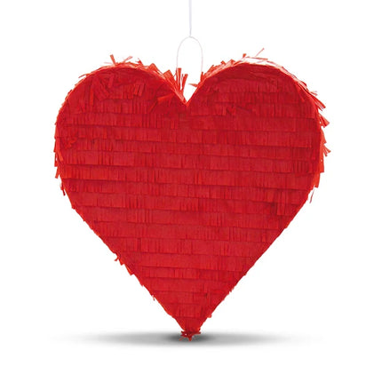Heart Pinata, Red, 45 cm