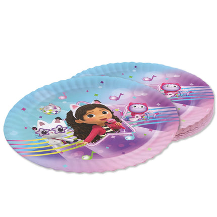 Gabby's Dollhouse Paper Plates, 23 cm, 8-pack