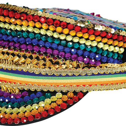 Rainbow Glitter Cap
