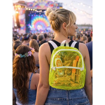 Clarity Backpack, Neon Yellow (28 x 23 x 10 cm)