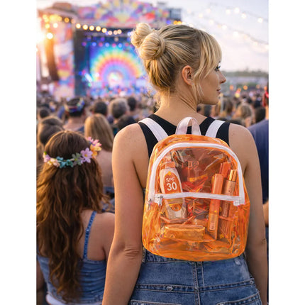 Clarity Backpack, Neon Orange (28 x 23 x 10 cm)
