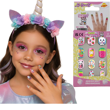 Colored Fake Nails for Kids: Tutti Sweety