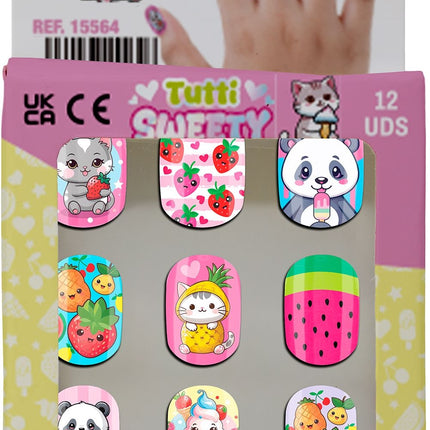 Colored Fake Nails for Kids: Tutti Sweety