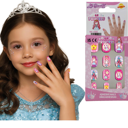 Colored Fake Nails for Kids: Little Princess