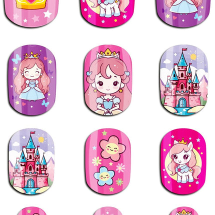 Colored Fake Nails for Kids: Little Princess