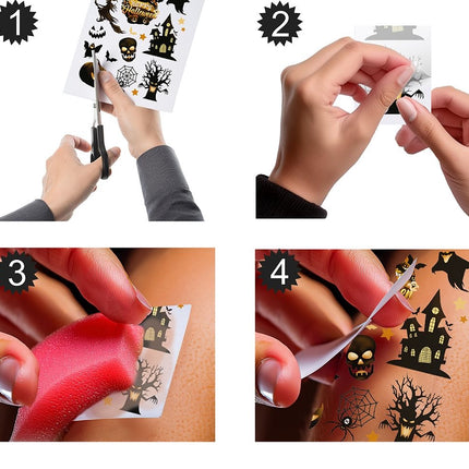 Halloween Fake Tattoos