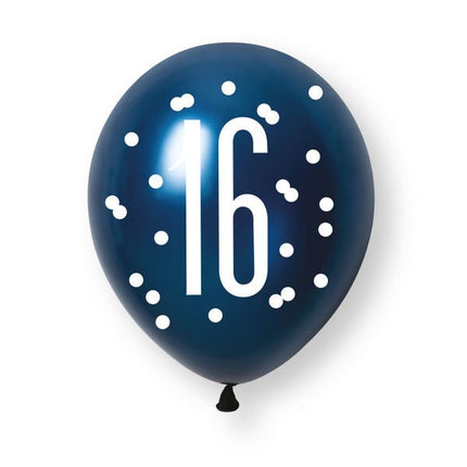 16 Jaar Ballonnen 30cm 6st van Unique koop je bij Partywinkel
