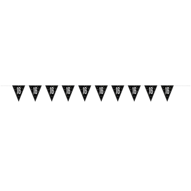 16 Jaar Vlag 2,74m van Unique koop je bij Partywinkel