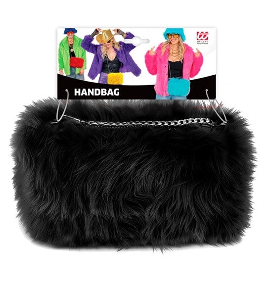 Plush Handbag, Black