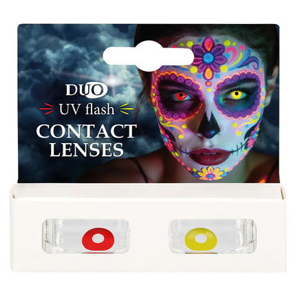 Pair of 1-month UV Burst dual-lens contacts