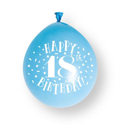 18 Jaar Ballonnen 23cm 10st van Unique koop je bij Partywinkel