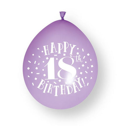 18 Jaar Ballonnen 23cm 10st van Unique koop je bij Partywinkel