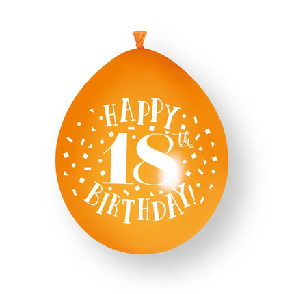 18 Jaar Ballonnen 23cm 10st van Unique koop je bij Partywinkel