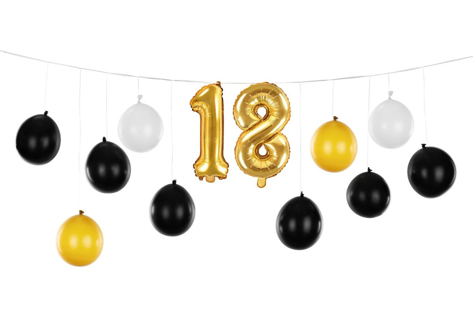 18 Jaar Ballonnenslinger 2,6m van Partydeco koop je bij Partywinkel