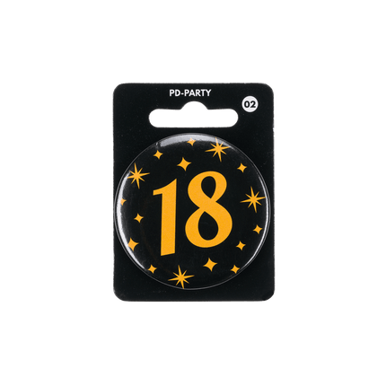 18 Jaar Button van Paper Dreams koop je bij Partywinkel