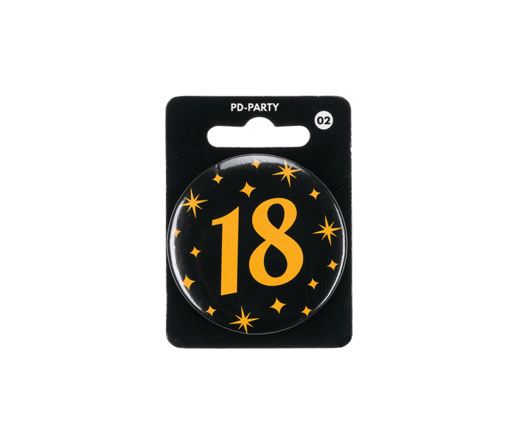 18 Jaar Button van Paper Dreams koop je bij Partywinkel