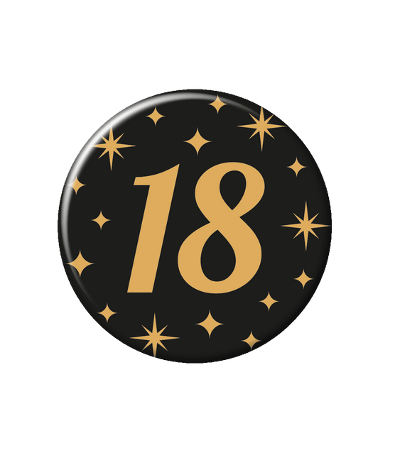 18 Jaar Button van Paper Dreams koop je bij Partywinkel