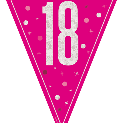 18 Jaar Slinger Roze 2,5m van Unique koop je bij Partywinkel