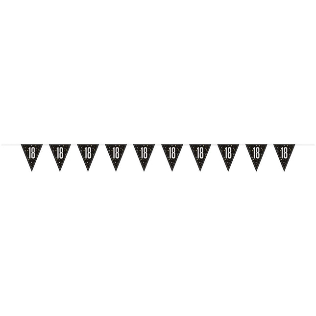 18 Jaar Vlag 2,74m van Unique koop je bij Partywinkel