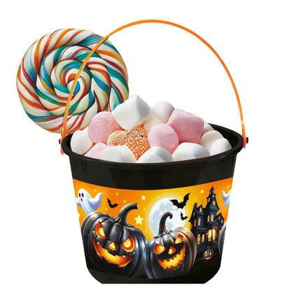 Black Halloween Candy Basket
