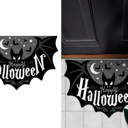 Halloween Doormat: Black Bat