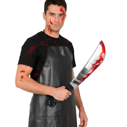 Halloween Fake Machete with Blood, 41 cm