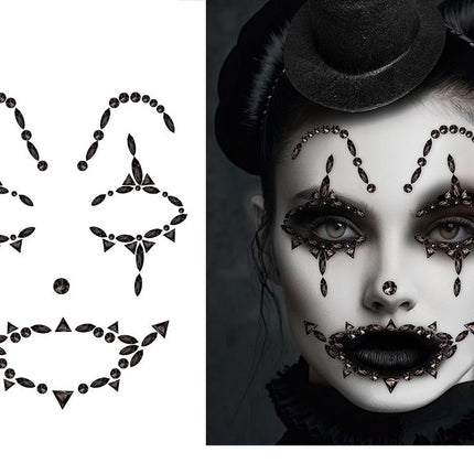 Harlequin Face Stickers