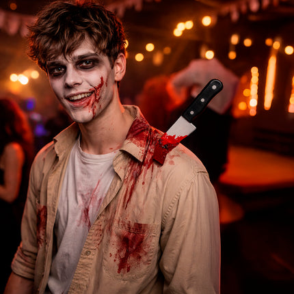 Halloween Fake Knife in the Shoulder
