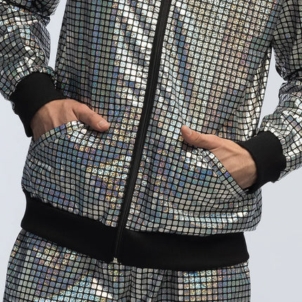 Disco Diamond Babe Silver Track Suit