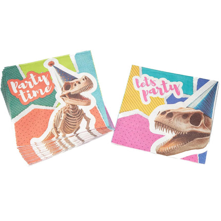 Dinosaur Napkins, 3-Ply, 33 cm, 20-Pack