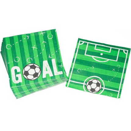 Soccer Napkins Goal 33 cm, 20-pack