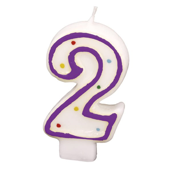 2 Jaar Kaars 7,3cm van Riethmueller koop je bij Partywinkel