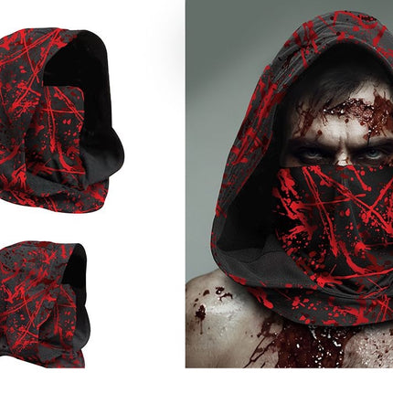 Halloween Hat, Black with Blood Splatters