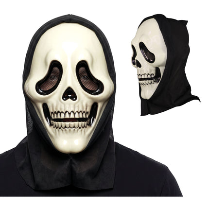 Halloween Mask: White Killer Skeleton