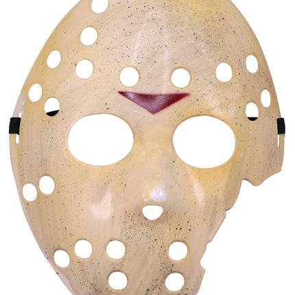 Halloween Mask: White Hockey, Cracked