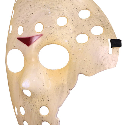 Halloween Mask: White Hockey, Cracked