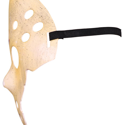 Halloween Mask: White Hockey, Cracked
