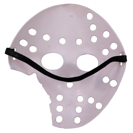 Halloween Mask: White Hockey, Cracked